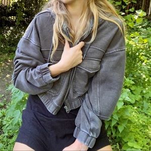 UO Yogi fleece cropped hoodie